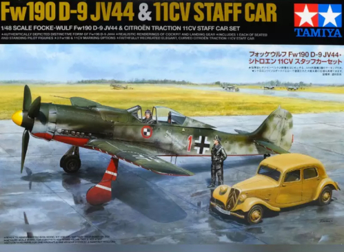 Focke-Wulf Fw190 D-9 JV44 & Citroen Traction 11CV Staff Car Set