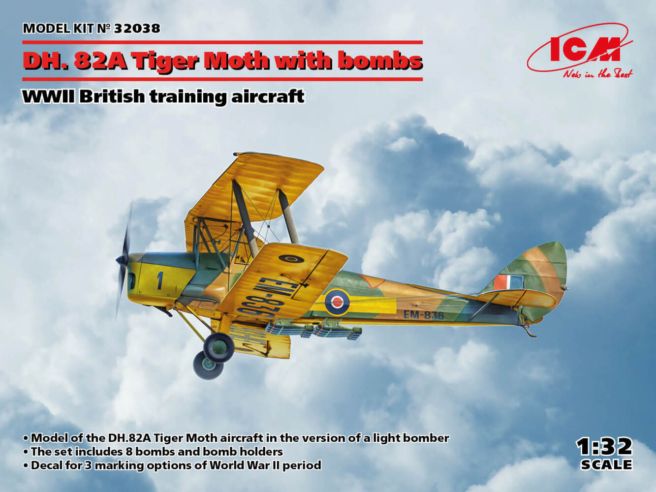 Tiger Moth with Bombs