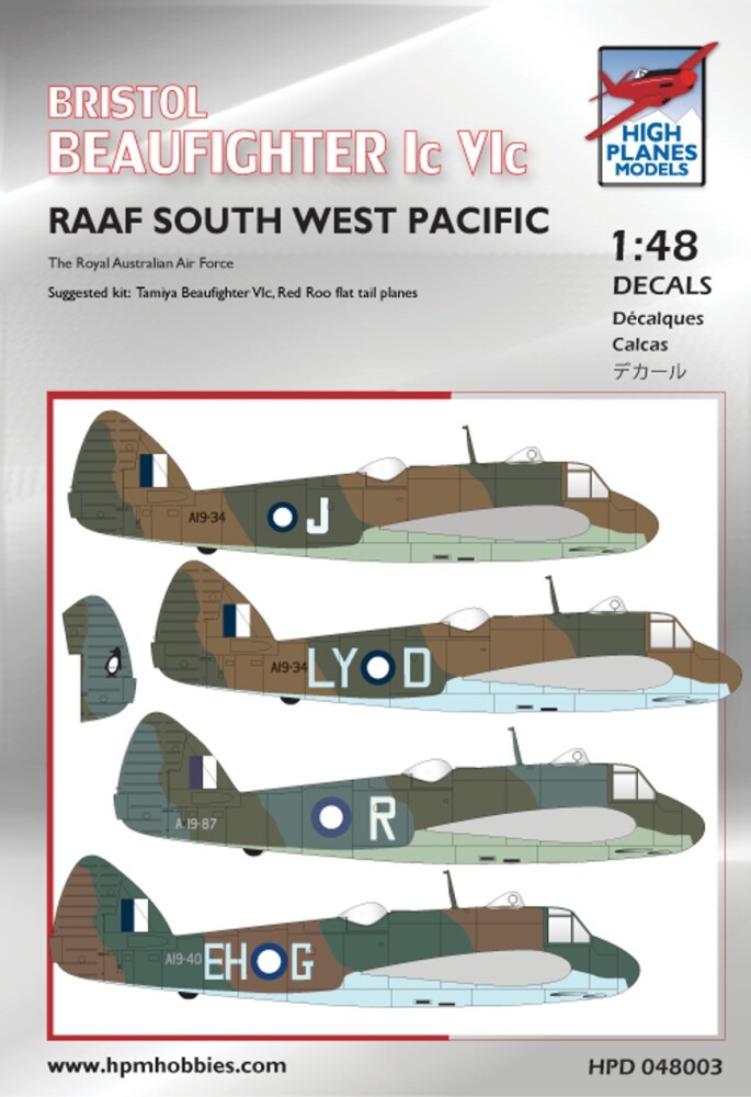 RAAF South West Pacific Beaufighter Decals