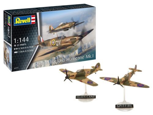 Supermarine Spitfire Mk.Ia - Hawker Hurricane Mk.I + Messerschmitt Bf109E - Junkers Ju87B Stuka
