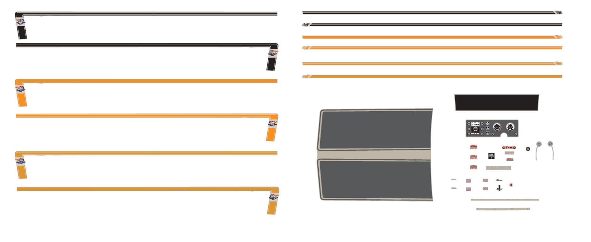 Ford XW GT & GS Decal Kit Accessory