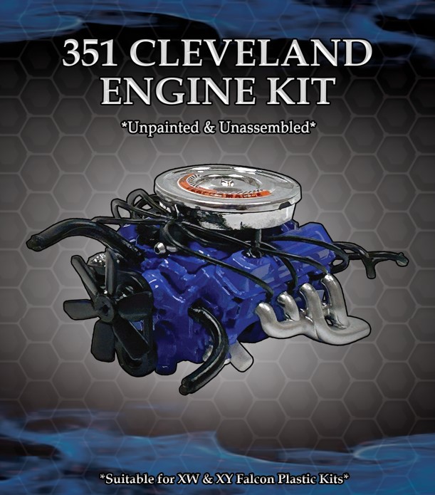 Ford XW/XY 351 Cleveland Engine Plastic Kit Accessory