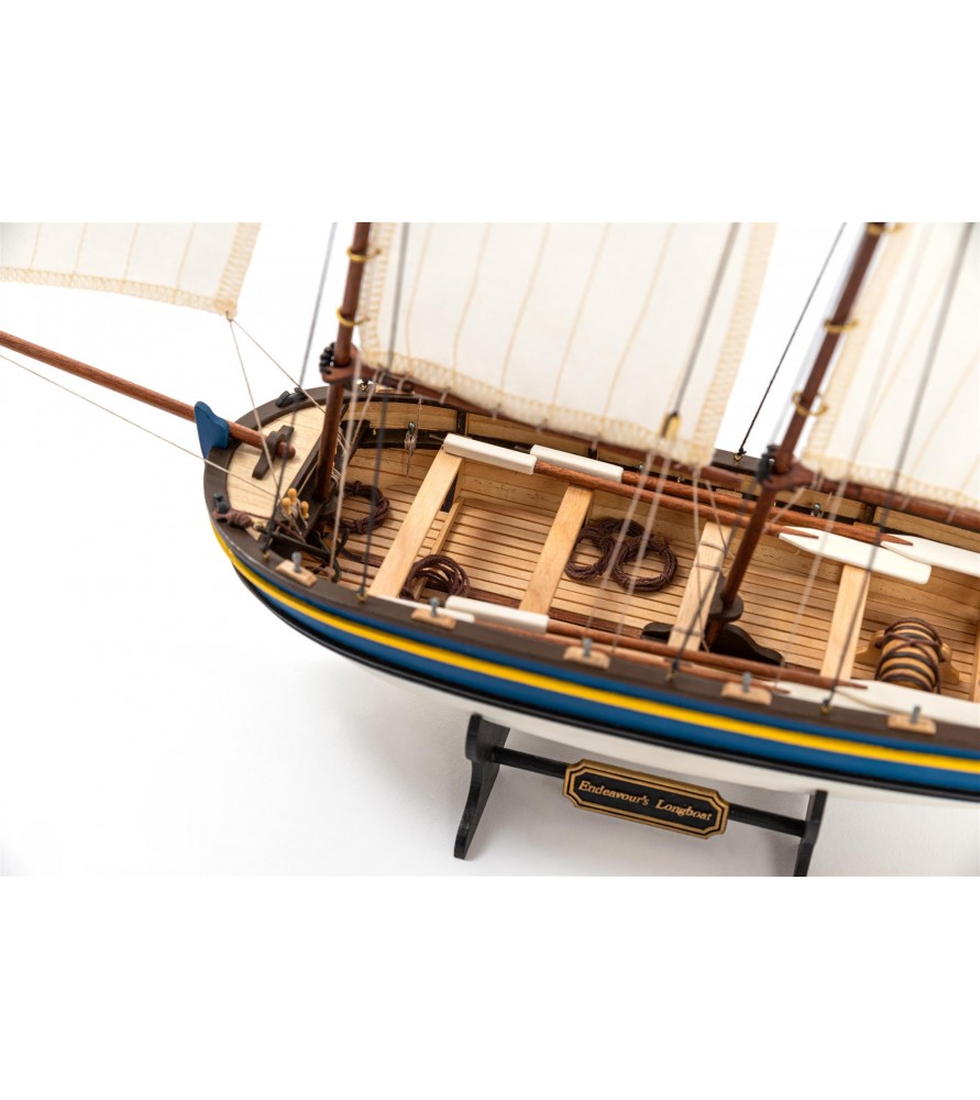 HMS Endeavour's Longboat Wooden Ship Kit Models & Hobbies 4 U