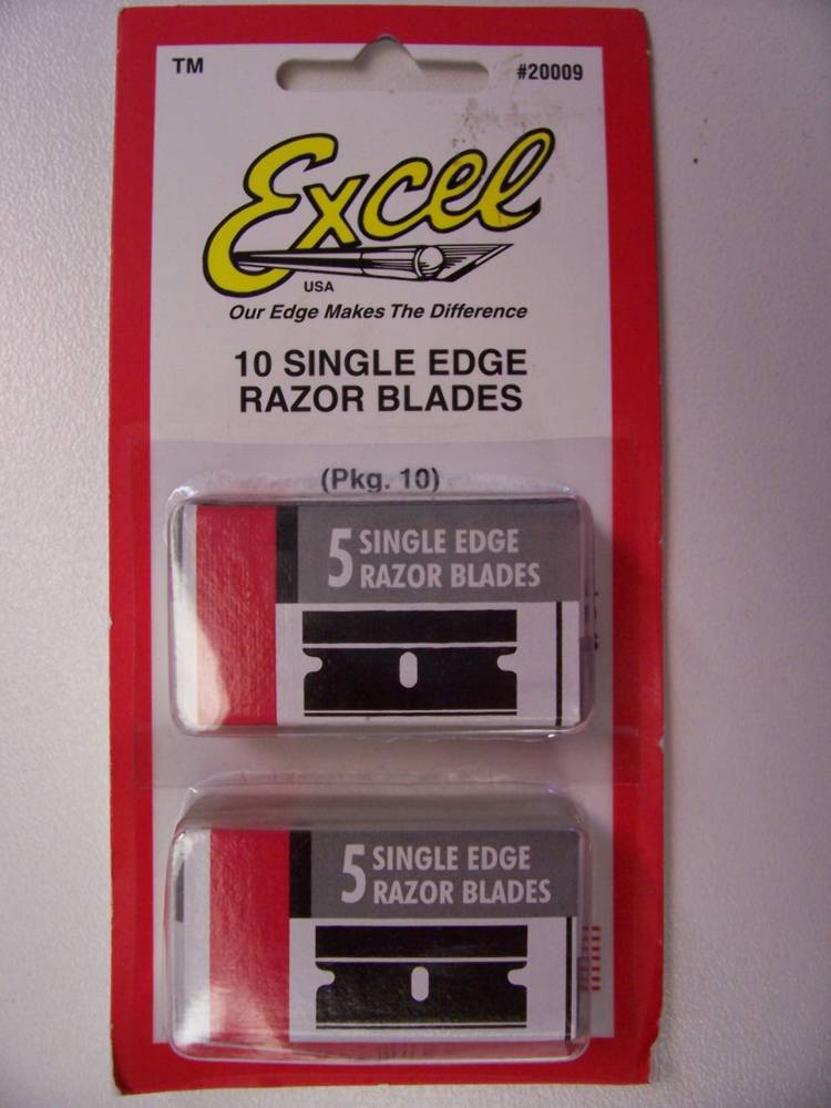 10 Single Edged Razor Blades