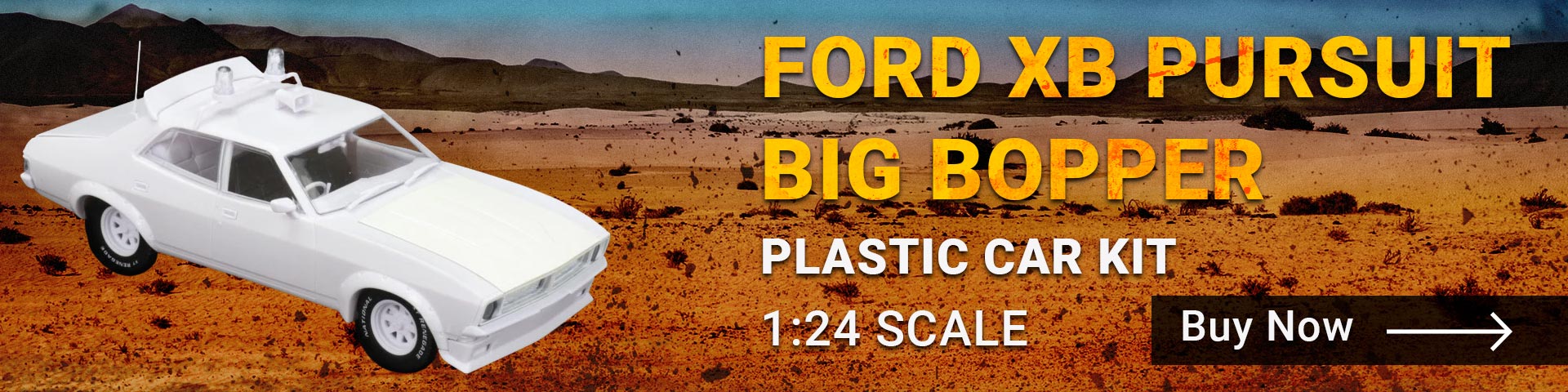 Buy a Ford XB Pursuit Big Bopper Plastic Car Model Kit at 1:24 Scale