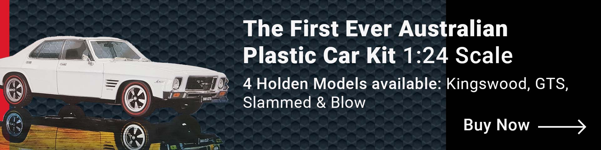 Buy the first ever Australian plastic car kit with 4 Holden models to choose from