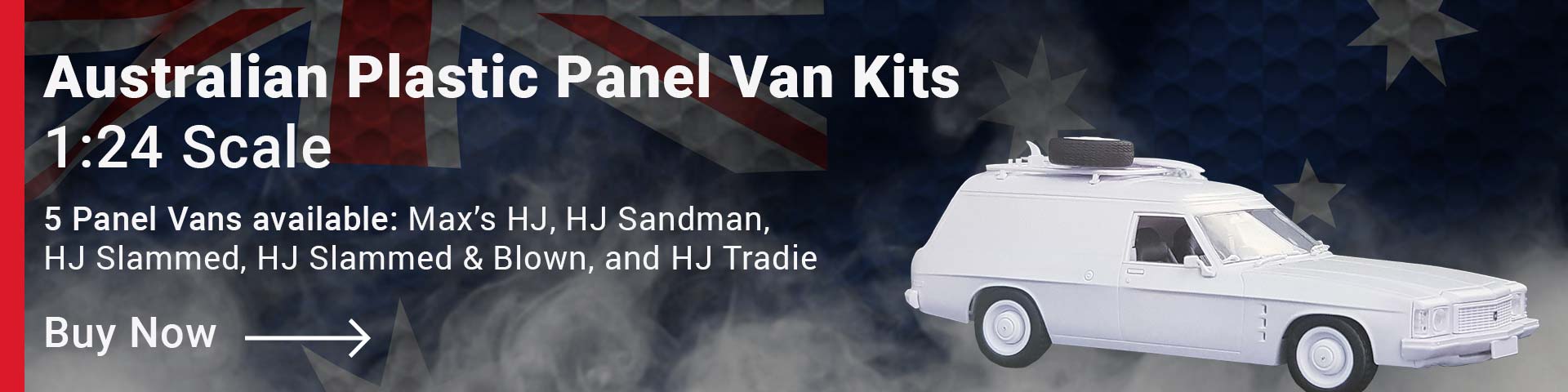 Buy the first ever Australian plastic panel van kit with 5 Holden models to choose from